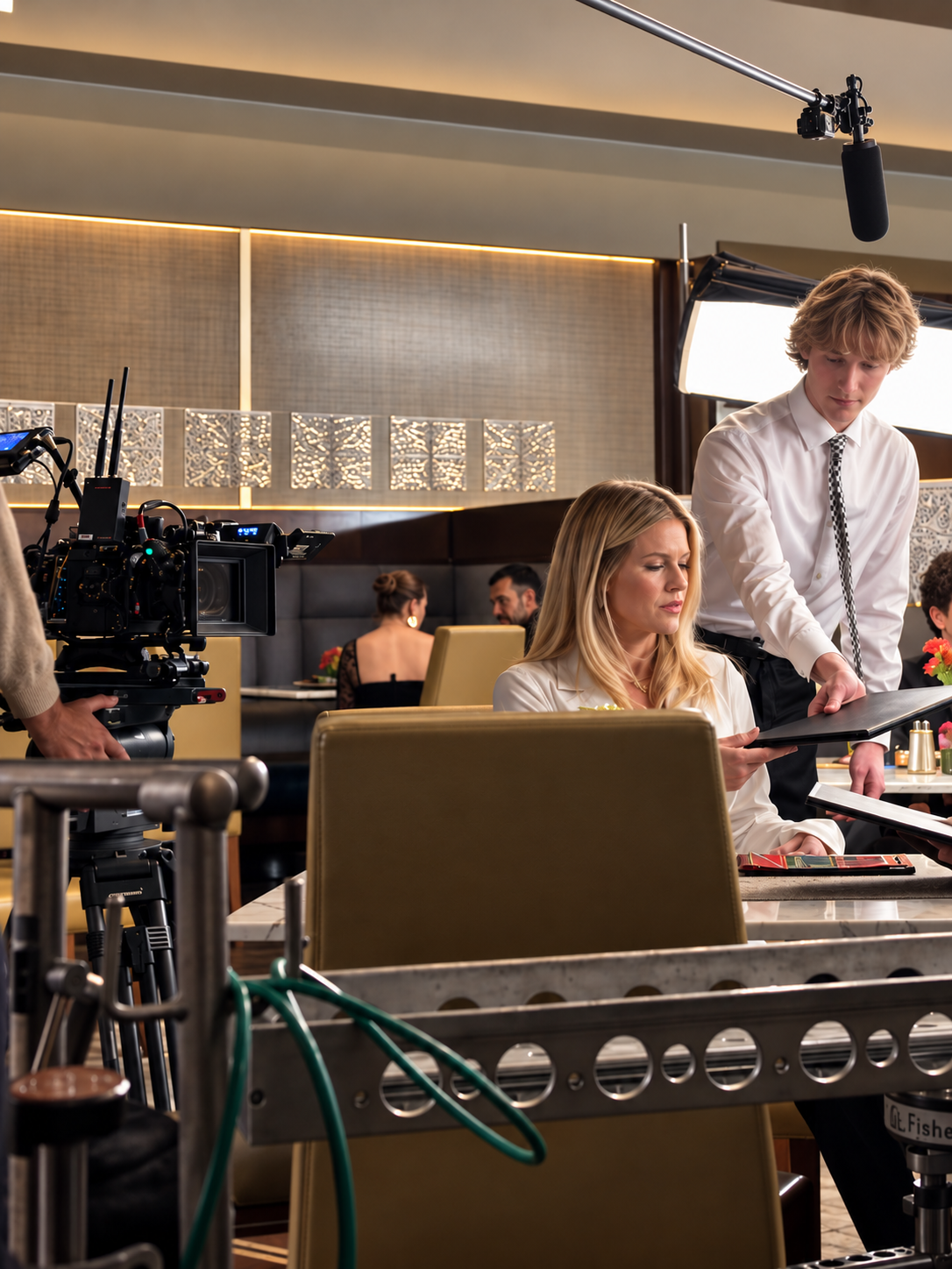 Film-set photograph supplied with Maximillian Danner’s press materials.