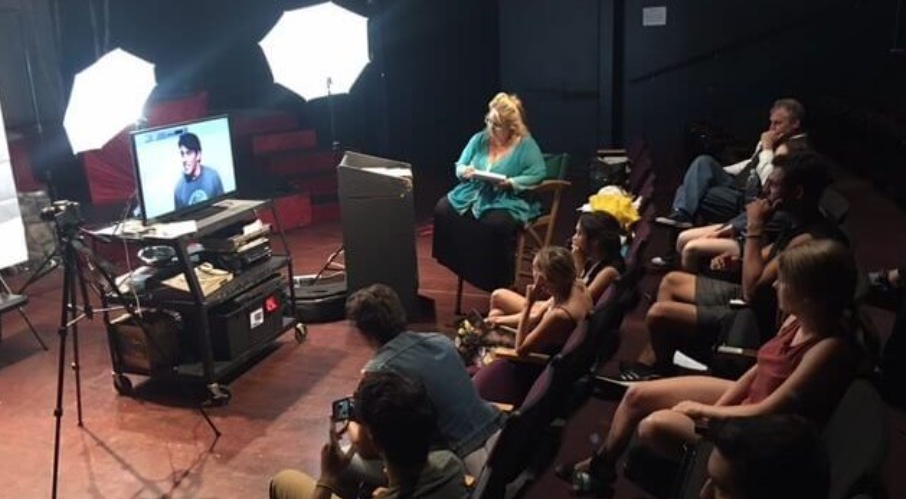 Michelle Danner teaching a at the Los Angeles Acting Conservatory