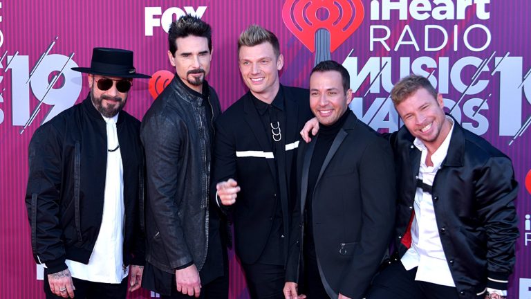 The Backstreet Boys at the 2019 iHeartRadio Music Awards in Los Angeles