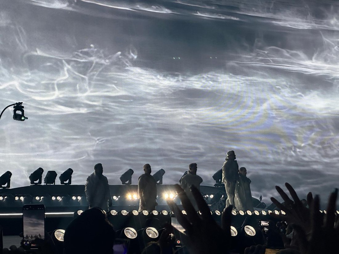 The Backstreet Boys performing at the Sphere in Las Vegas in 2025