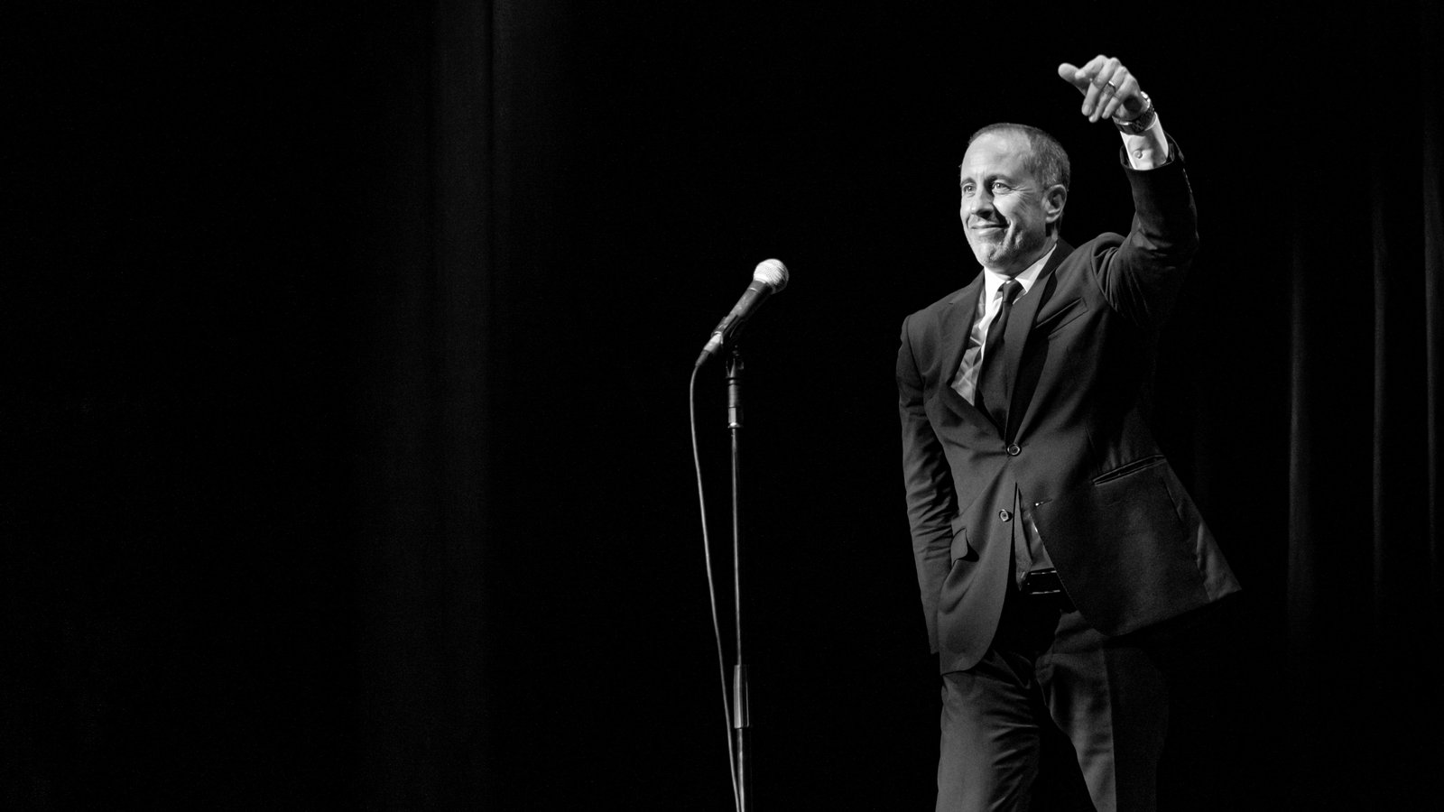 Jerry Seinfeld performing at the Eventim Apollo in London, 2019