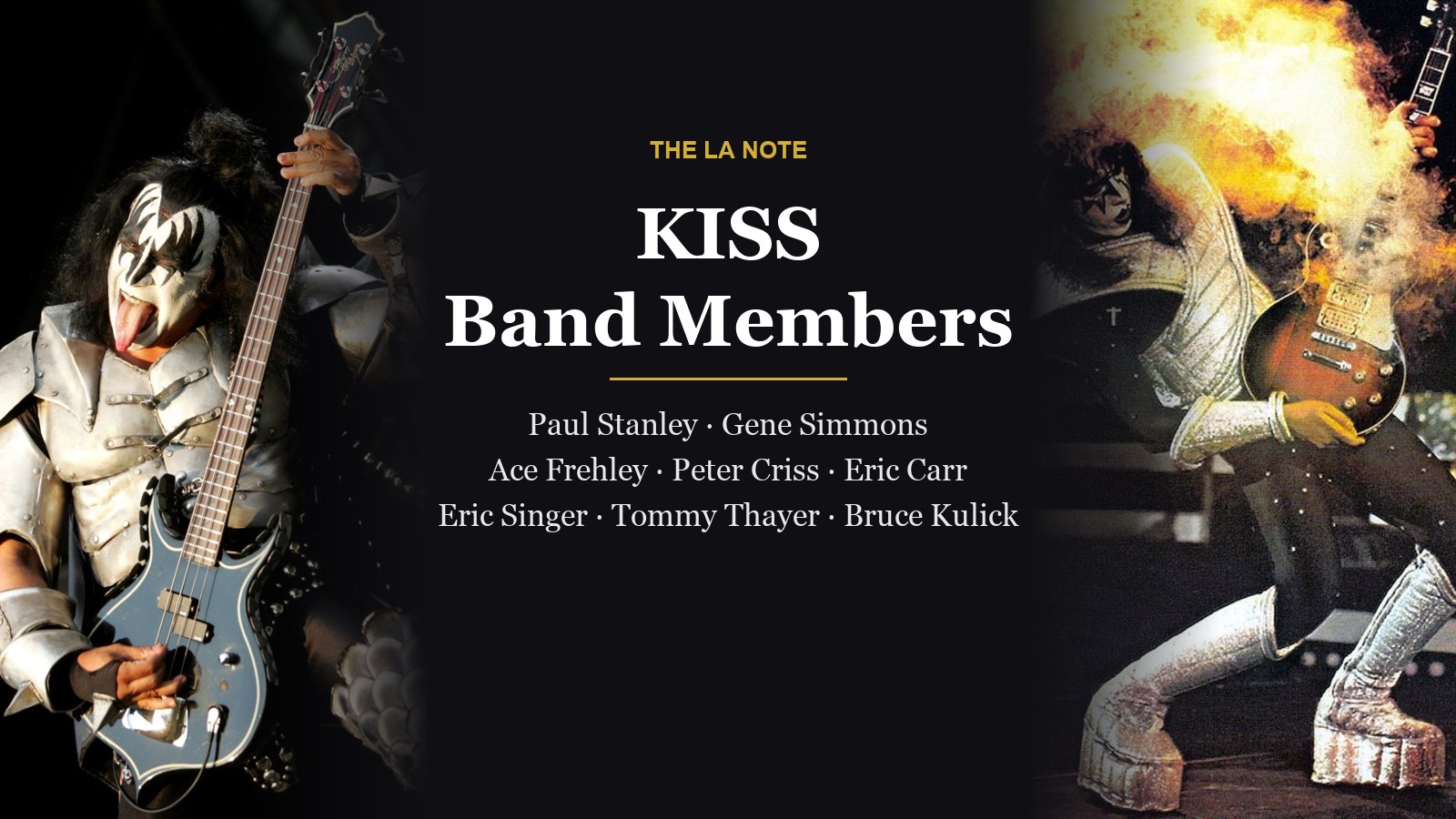 KISS band members Paul Stanley, Gene Simmons, Ace Frehley and Peter Criss