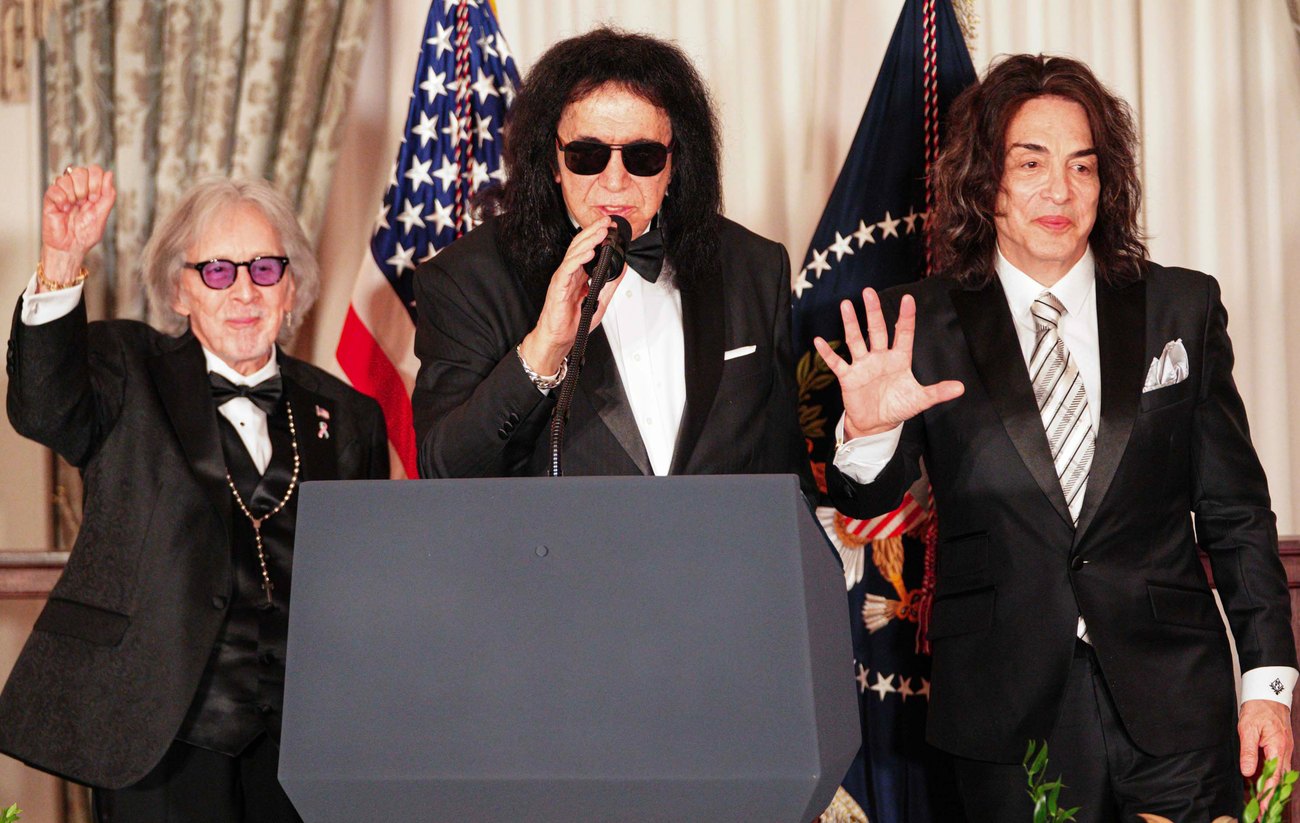 Peter Criss, Gene Simmons and Paul Stanley at the 2025 Kennedy Center Honors