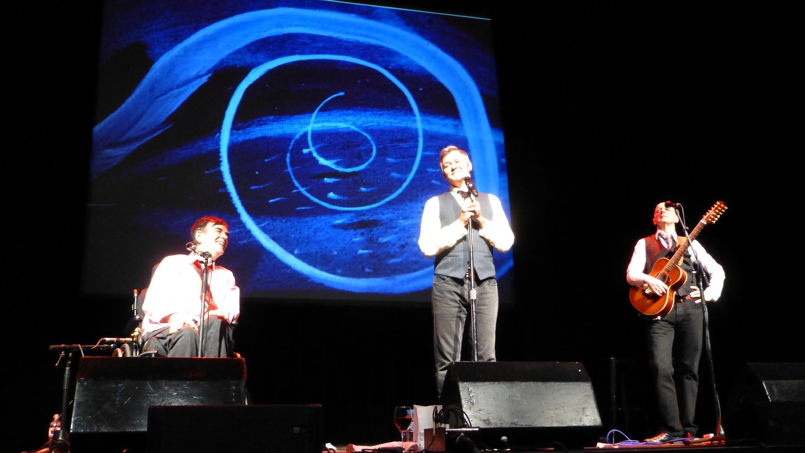 The Doug Anthony All Stars performing at Melbourne Town Hall during the Melbourne International Comedy Festival, 2016