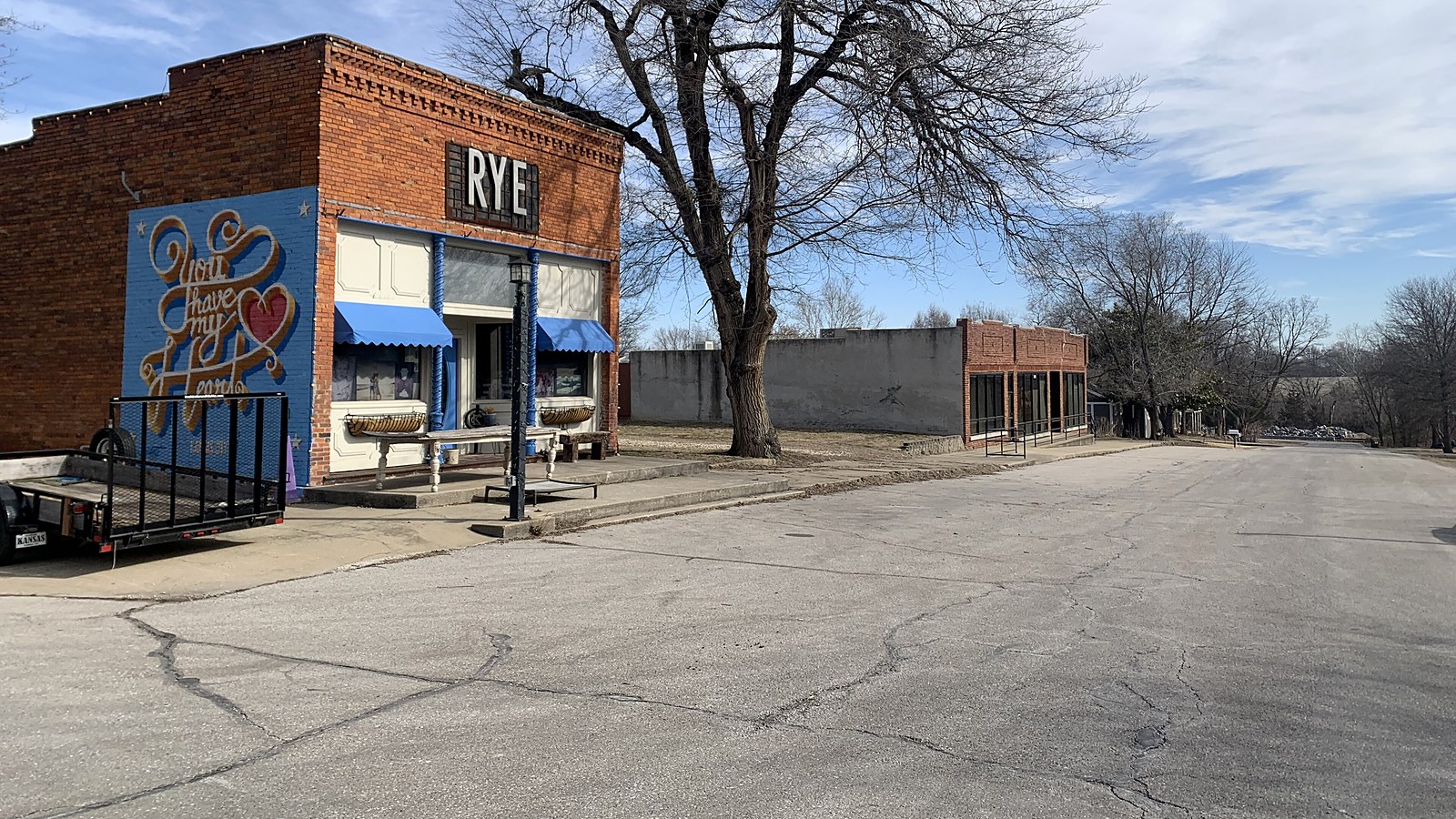 Old downtown Stilwell, Kansas