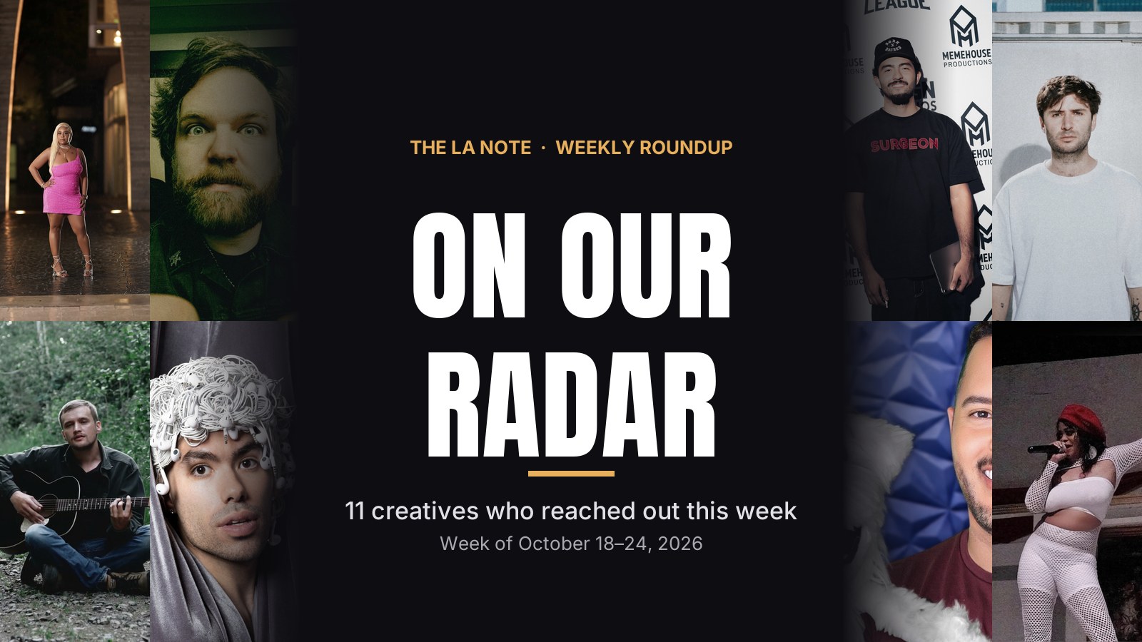On Our Radar: 11 artists and creatives to know, Oct. 18–24, 2026