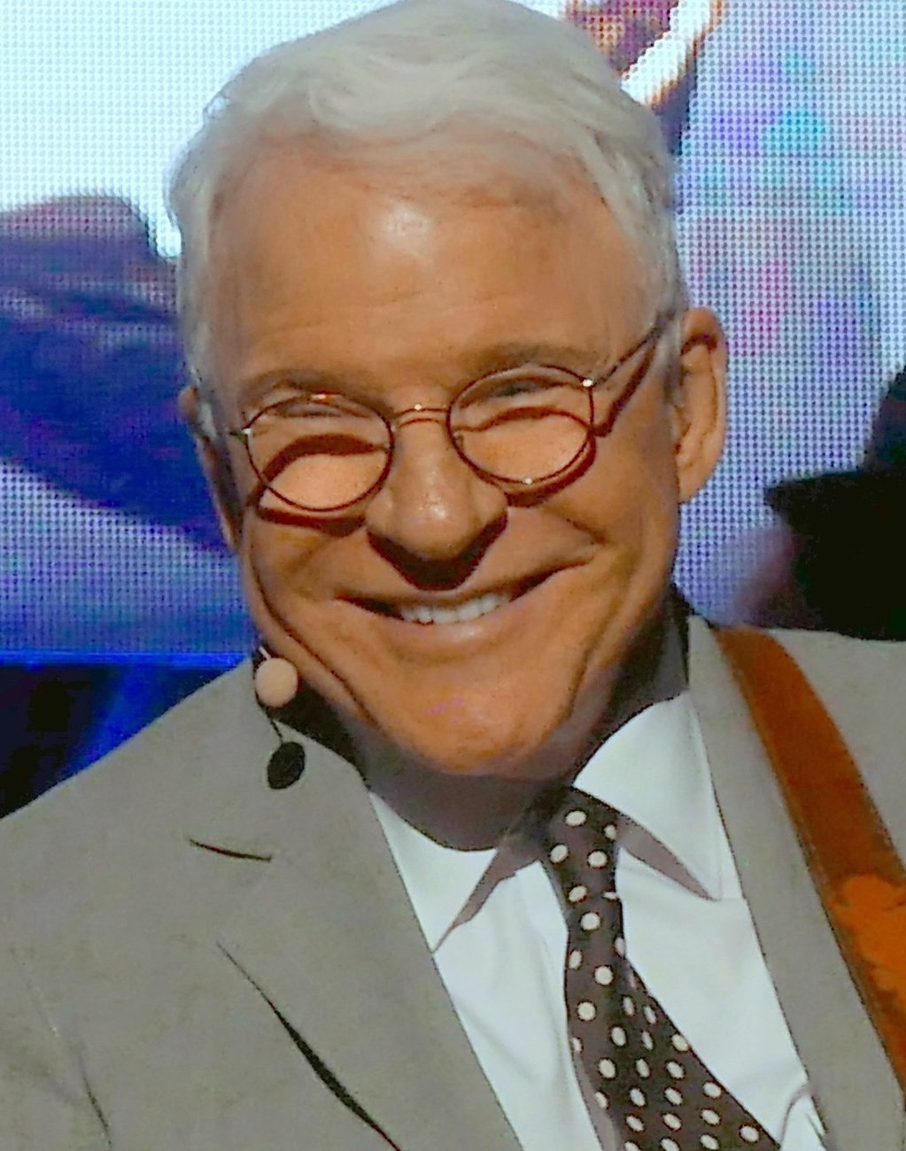 Steve Martin smiling on stage in 2017