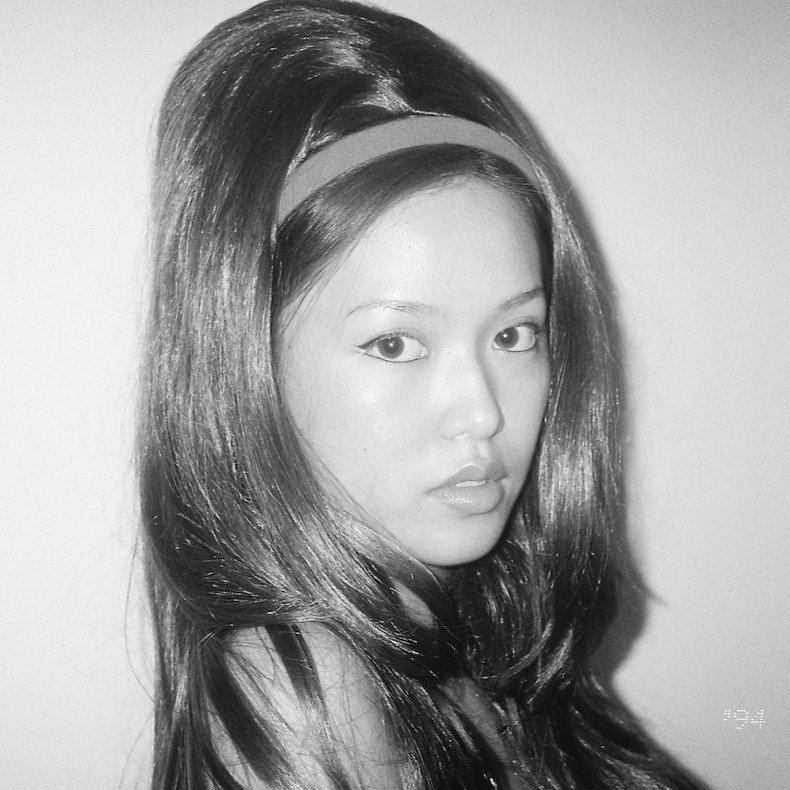 Black and white portrait of singer-songwriter and producer Tiara